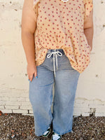 Sara Slit Leg Vervet Jeans