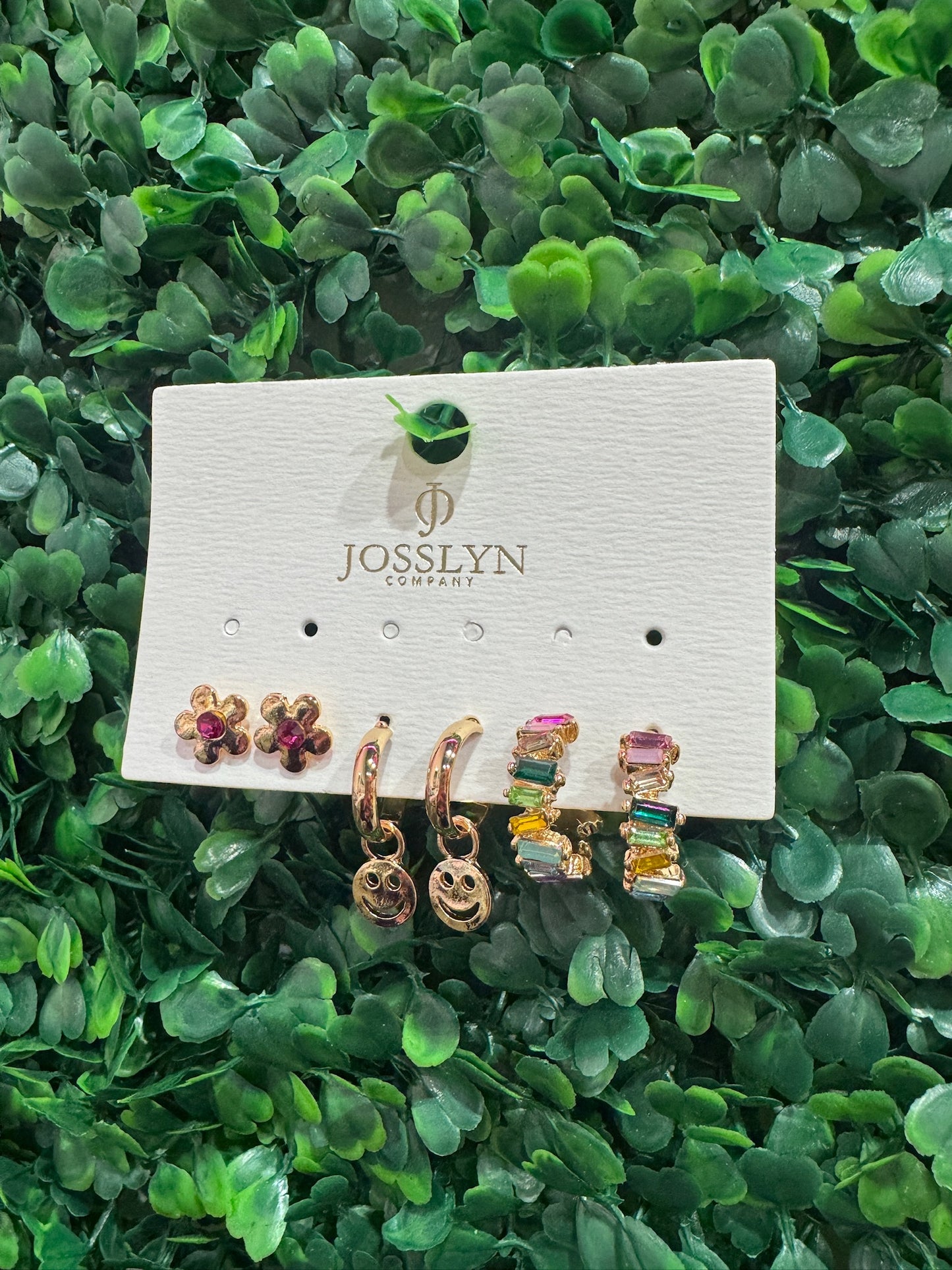 Rainbow Trio Earrings Set