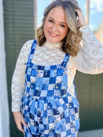 Floral Patchwork Overalls