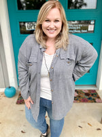 Lily Button Down Knit Shacket