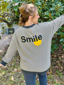 Sullie Smile Banded Contrast Top