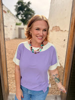 Kelly Color Block Short Sleeve
