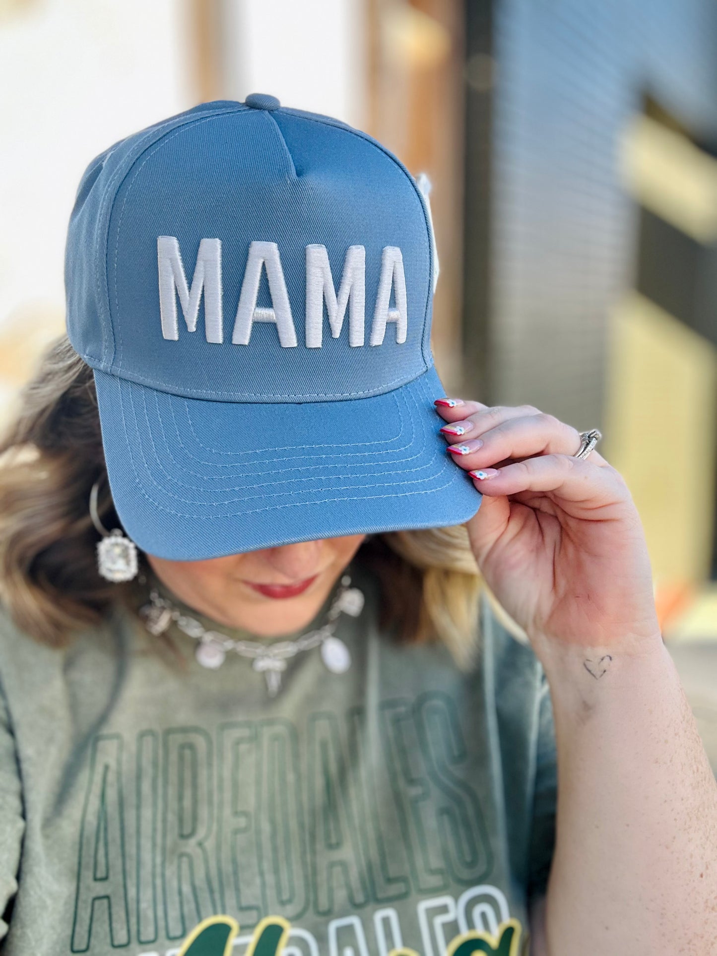 Mama Blue Trucker Hat