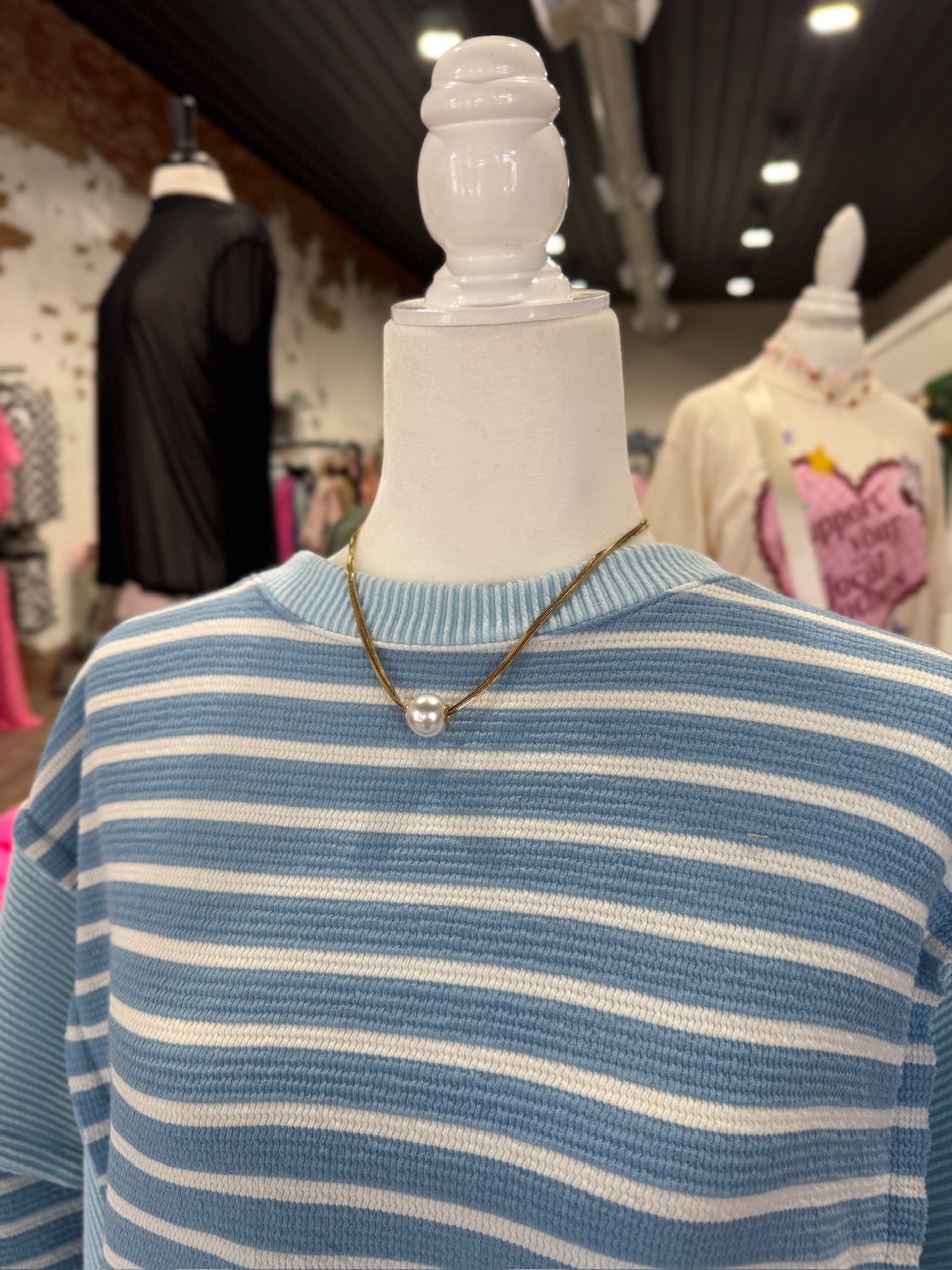 Gold Pearl Necklace