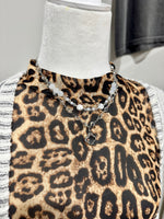 Silver Layered Chain Link Necklace
