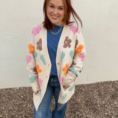 Reese Floral Cardigan