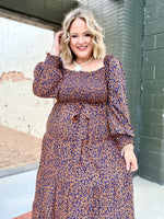 Abra Animal Print Maxi Dress