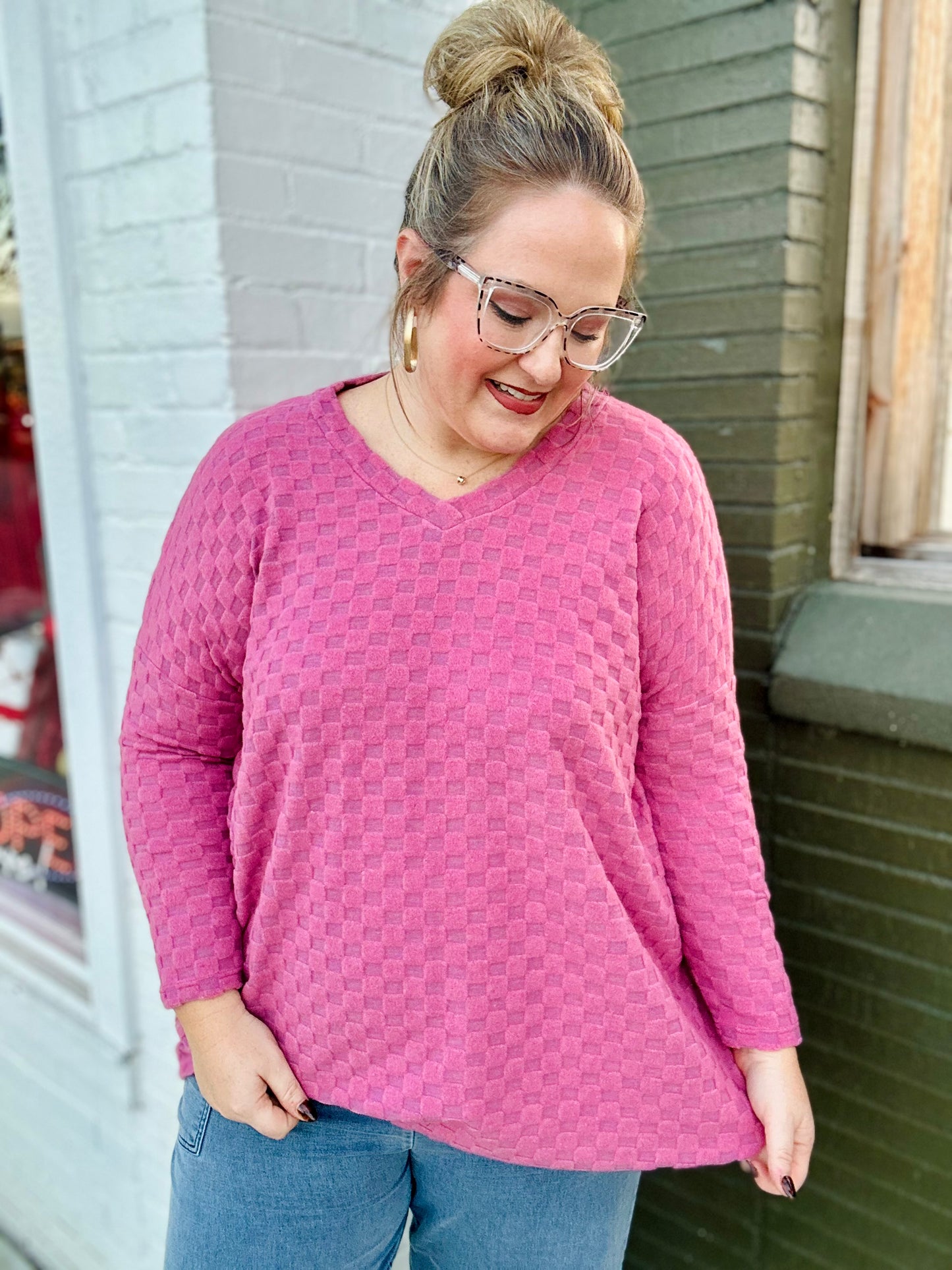 **DOORBUSTER** Jennifer Checkered Tunic