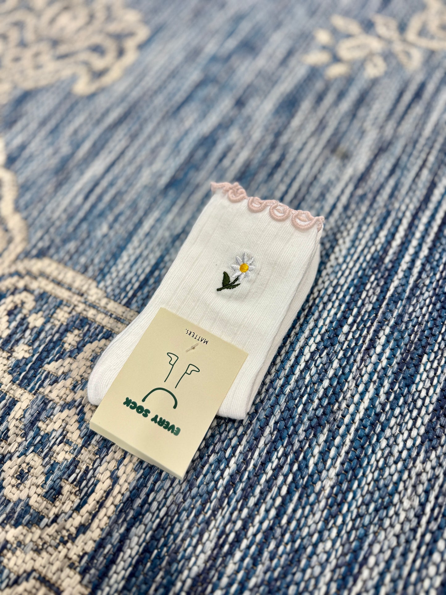 Frilly Flower Socks (multiple colors)