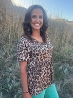 Market Special: Leopard Peplum Top