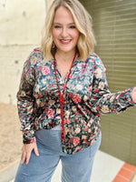 Lola Button Down Floral Top