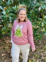 Pink Bow Christmas Tree Long Sleeve Tee