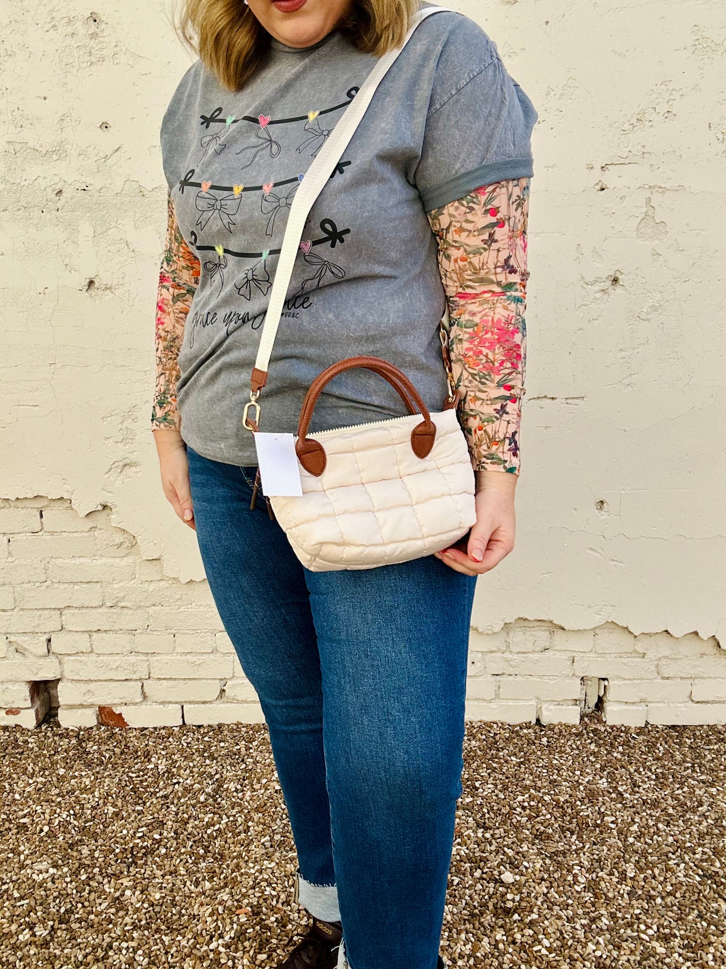 Quilted Puffer Mini Crossbody Bag