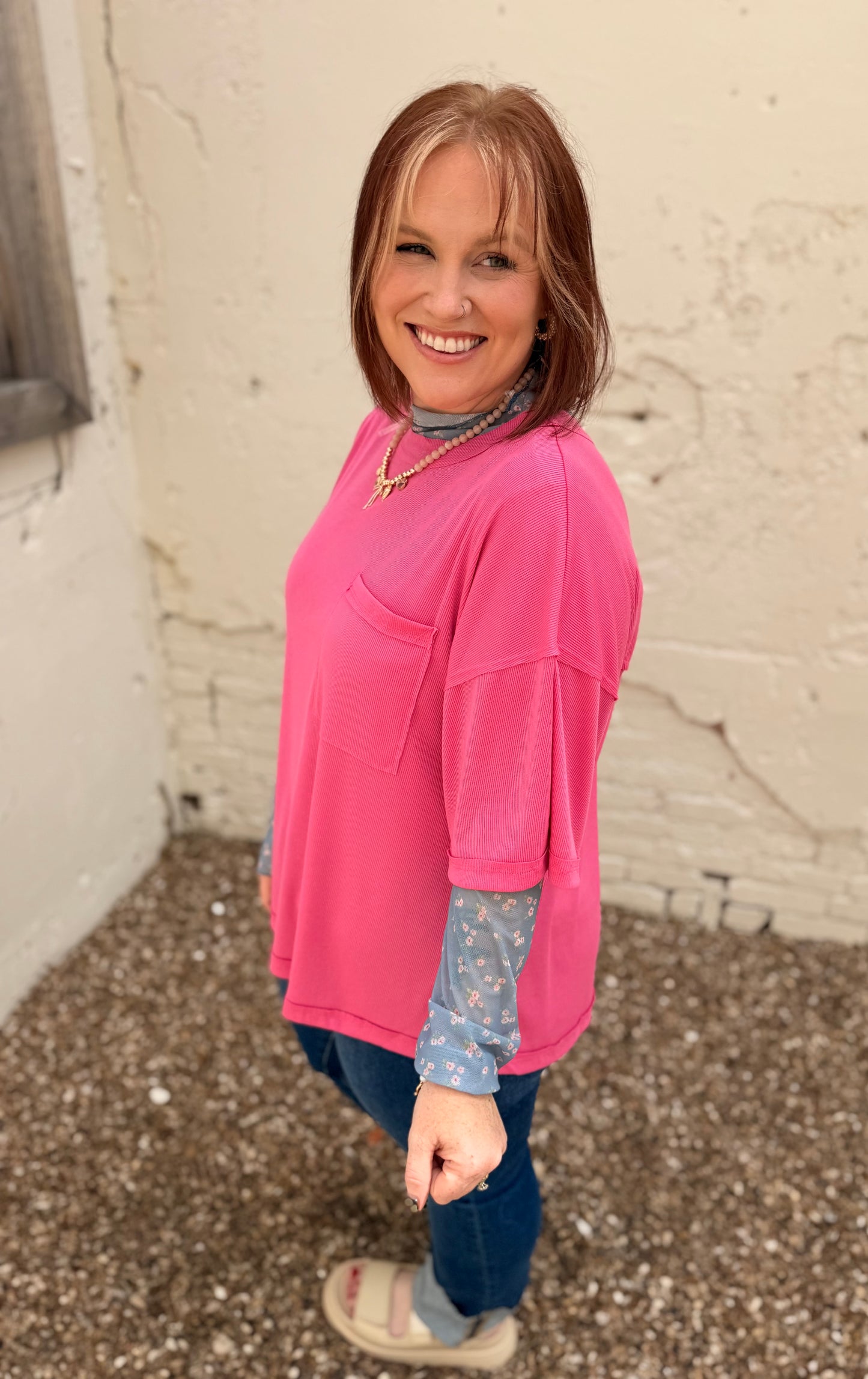 Lennie Ribbed Boyfriend Top (Multiple Colors)