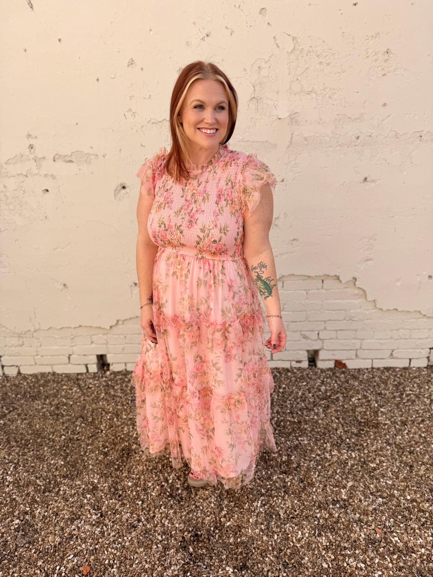 Addie Tulle Smocked Dress