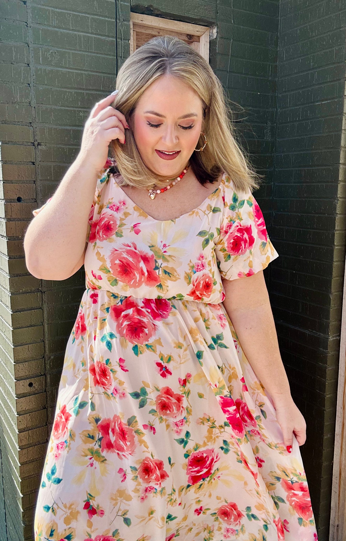 Willa Floral Puff Sleeve Dress