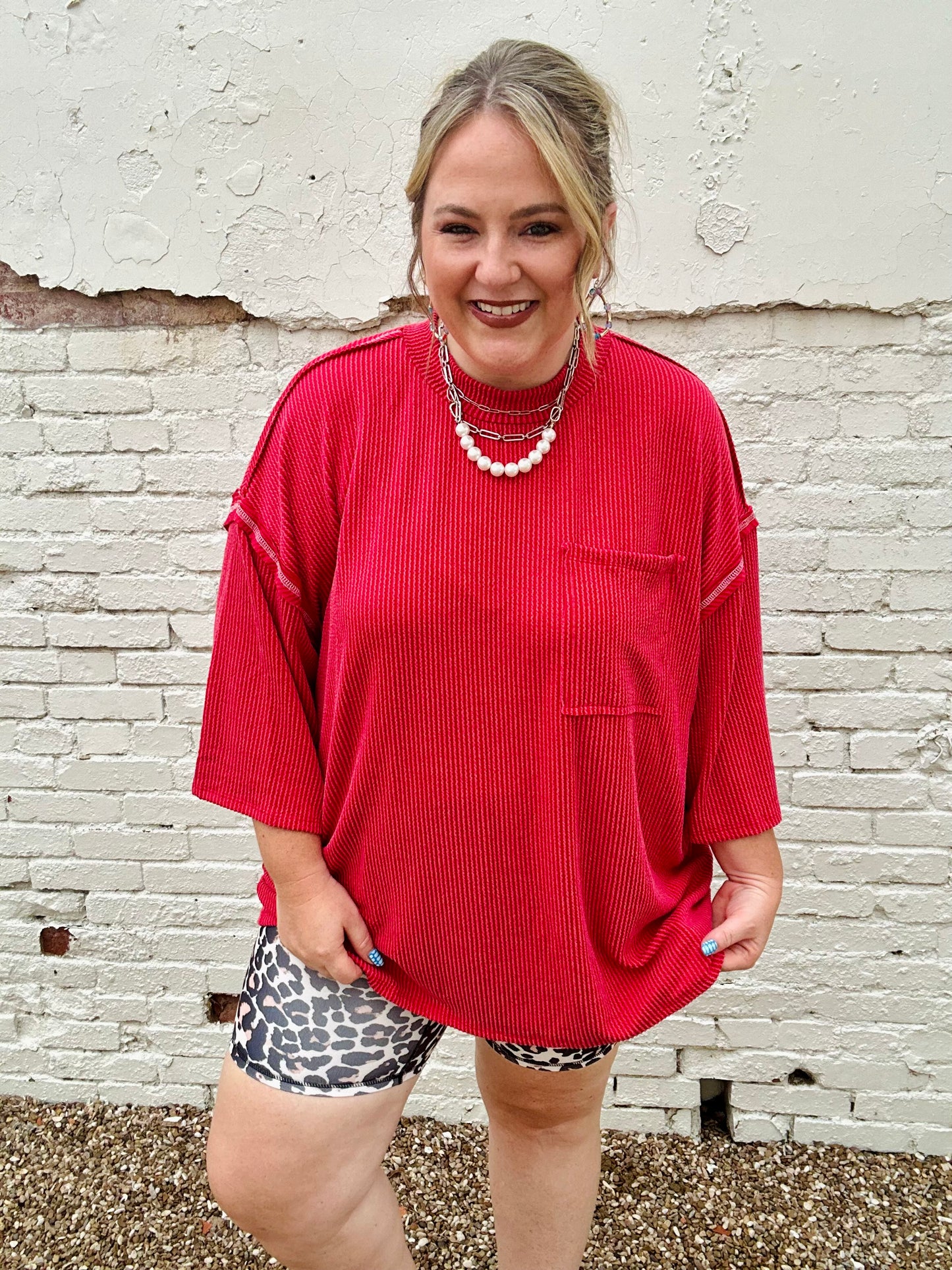 Kayla Oversized Ribbed Top