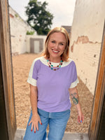 Kelly Color Block Short Sleeve