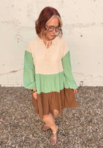 Mint Mocha Tiered Dress