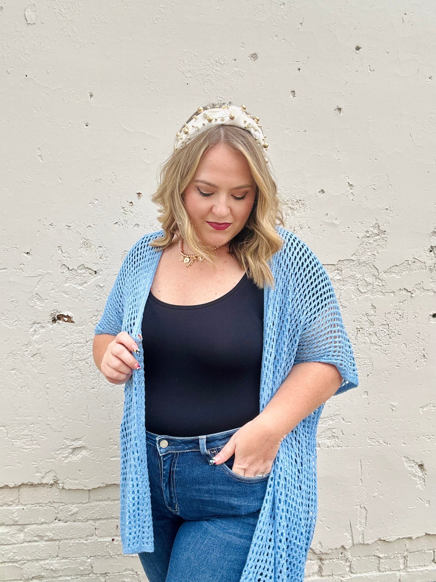 Polly Open Knit Cardi