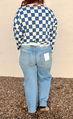 Super High Crop Wide Leg Jeans