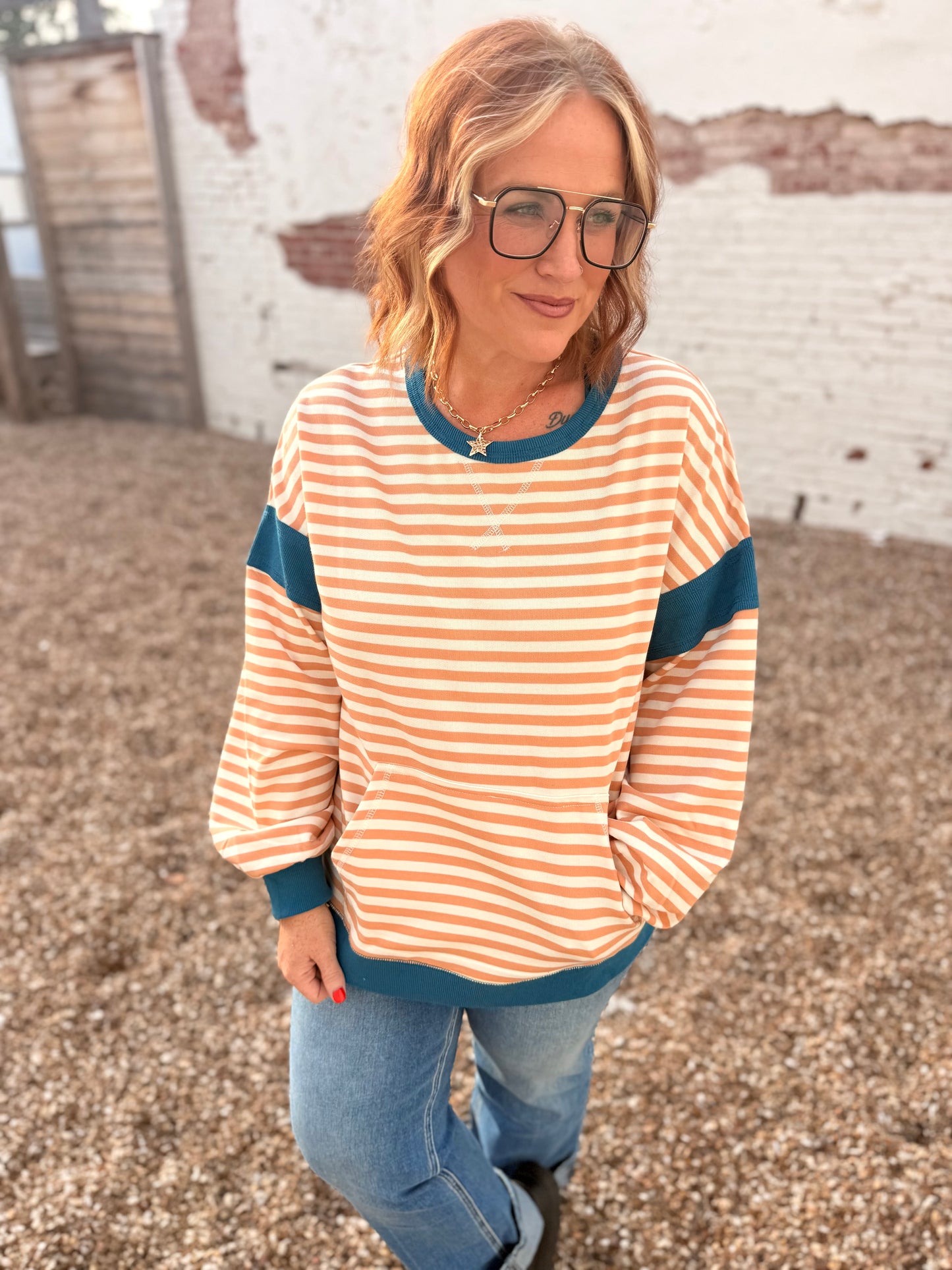 Rachael ColorBlock Striped Top