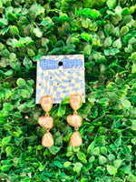 Three Pearl Drop Earrings