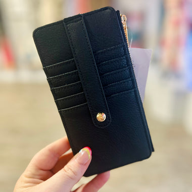 Slim Cardholder Wallet in Black