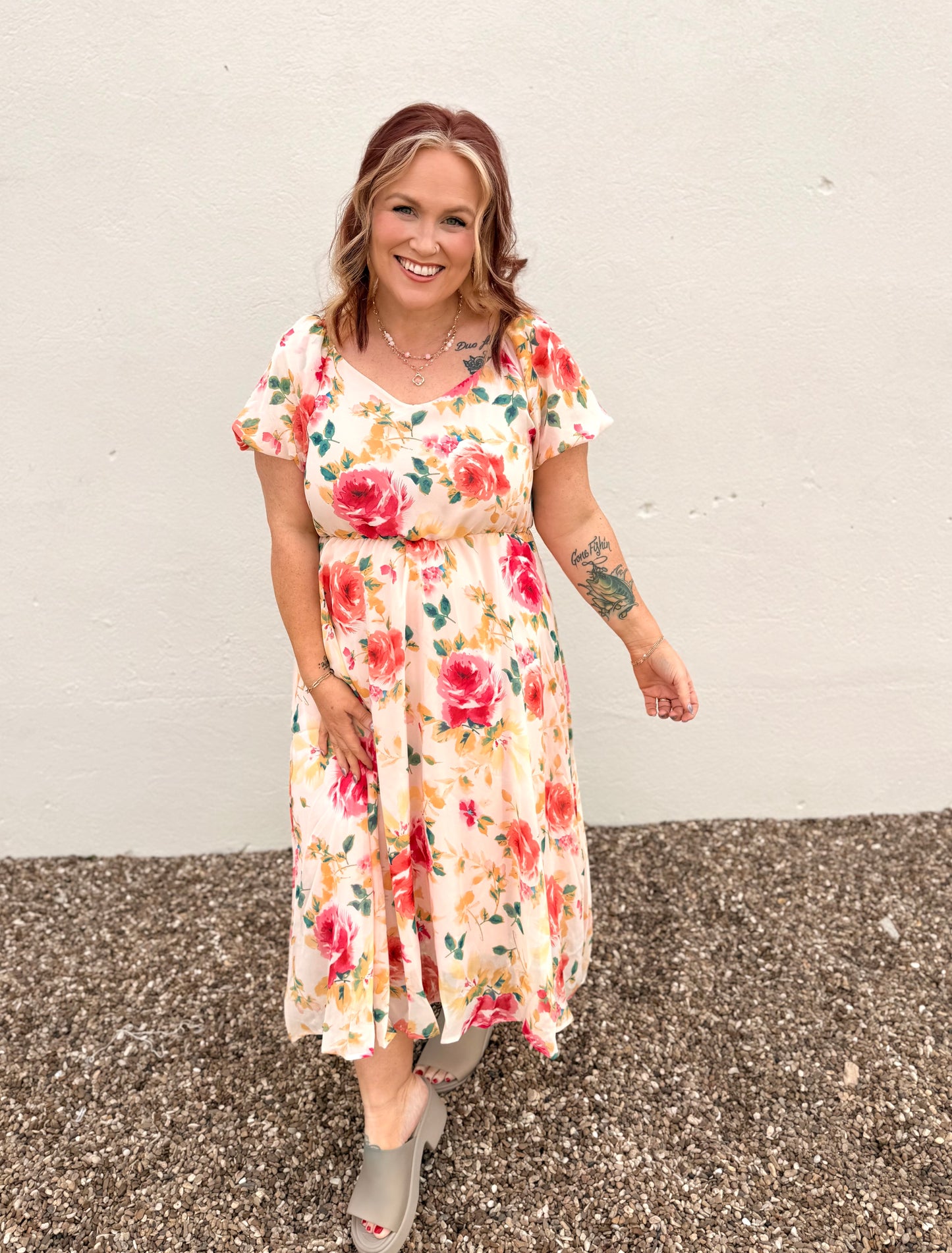 Willa Floral Puff Sleeve Dress