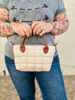 Quilted Puffer Mini Crossbody Bag
