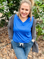 Allie V Neck Cap Sleeve Top (Multiple Colors)