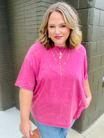 Kara Acid Washed Oversized Boyfriend Tee (Multiple Colors)