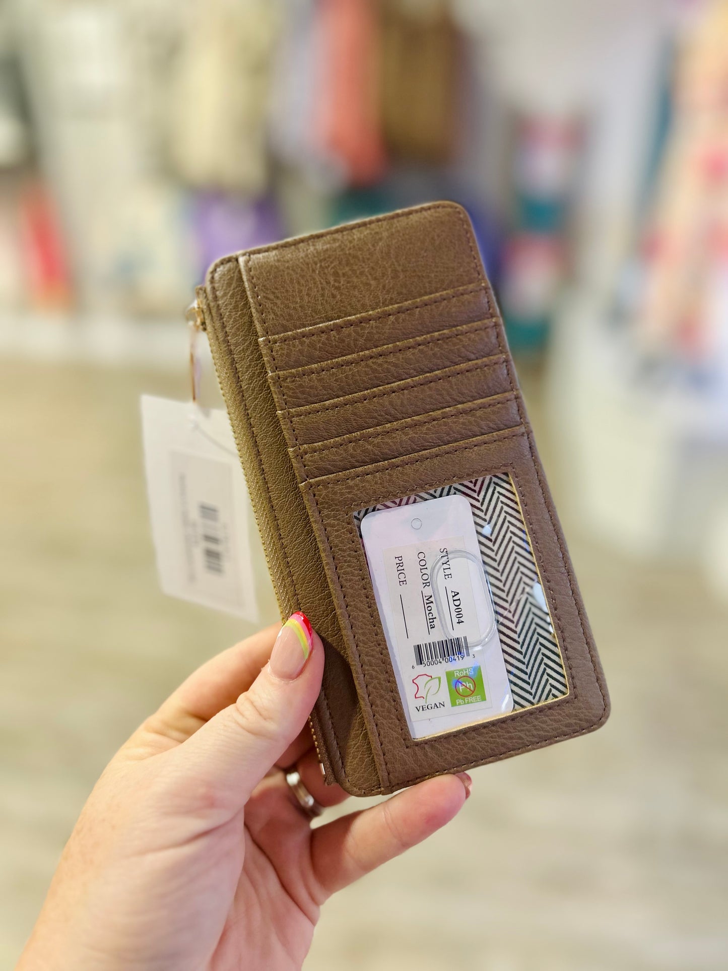 Slim Cardholder Wallet in Mocha