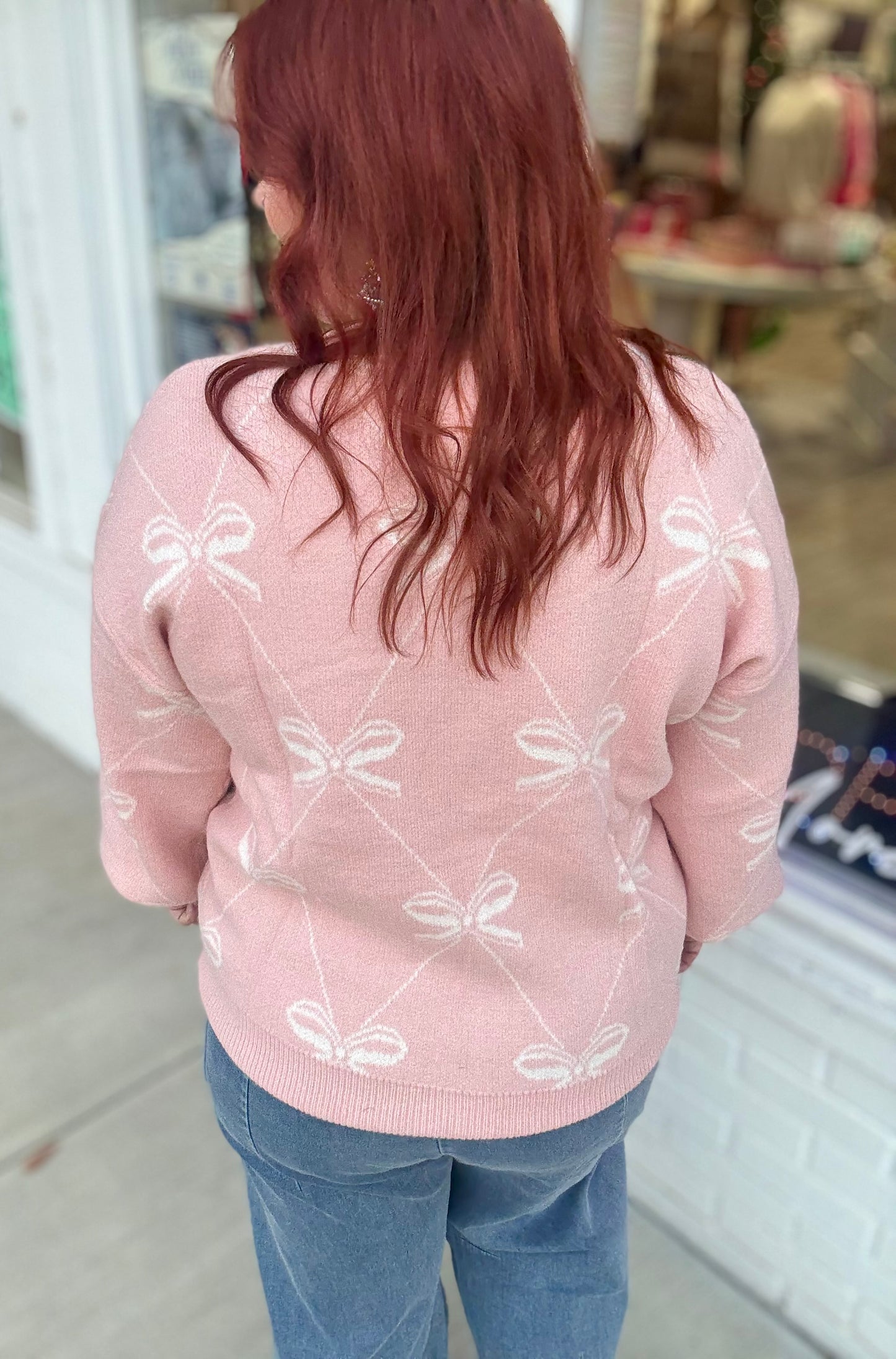 Bennie Bow Top in Pink