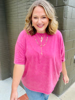 Kara Acid Washed Oversized Boyfriend Tee (Multiple Colors)