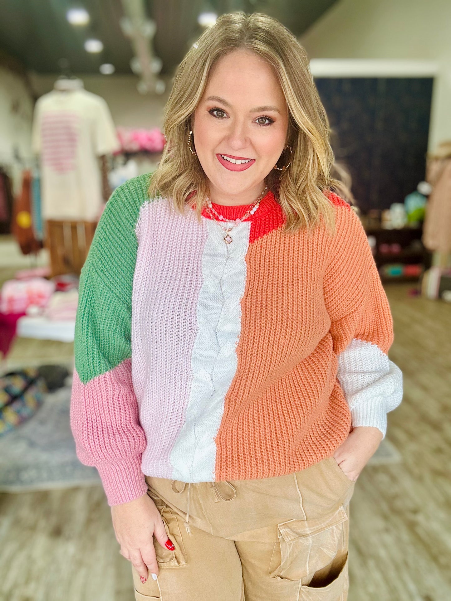 Jamie ColorBlock Sweater