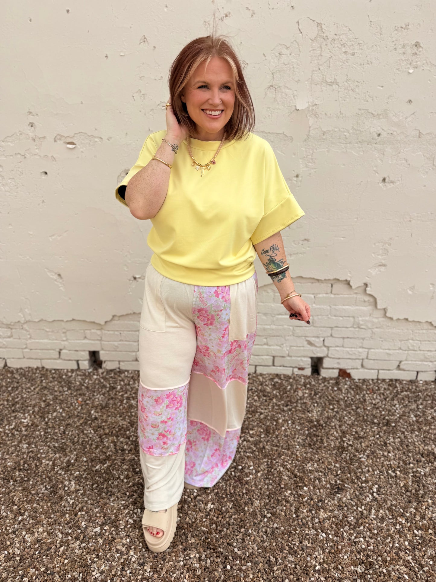 Elizabeth Floral Straight Leg Pants