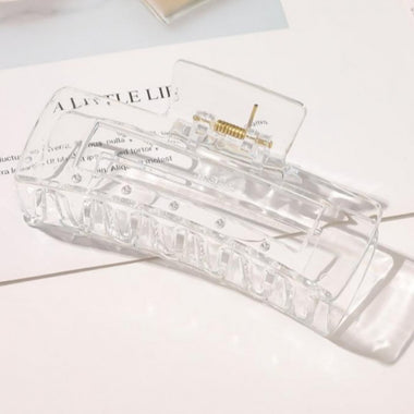 Clear Rectangle Claw Clip