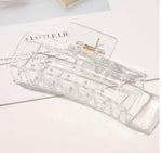 Clear Rectangle Claw Clip