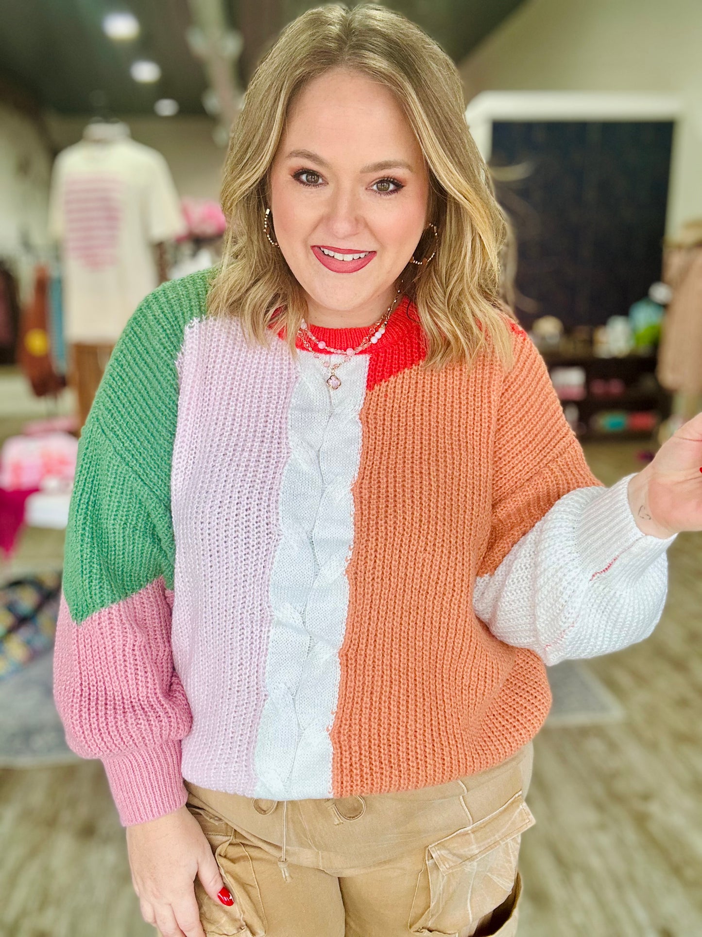 Jamie ColorBlock Sweater