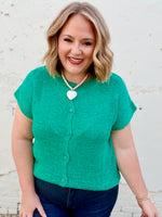 Joana Knit Top in Green