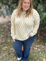 Julie Chevron Sweater