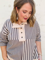Smokey Grey Boxy Knit Top