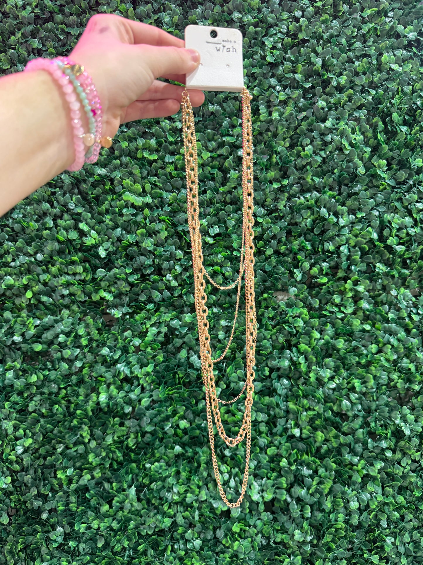Long Layered Gold Chain