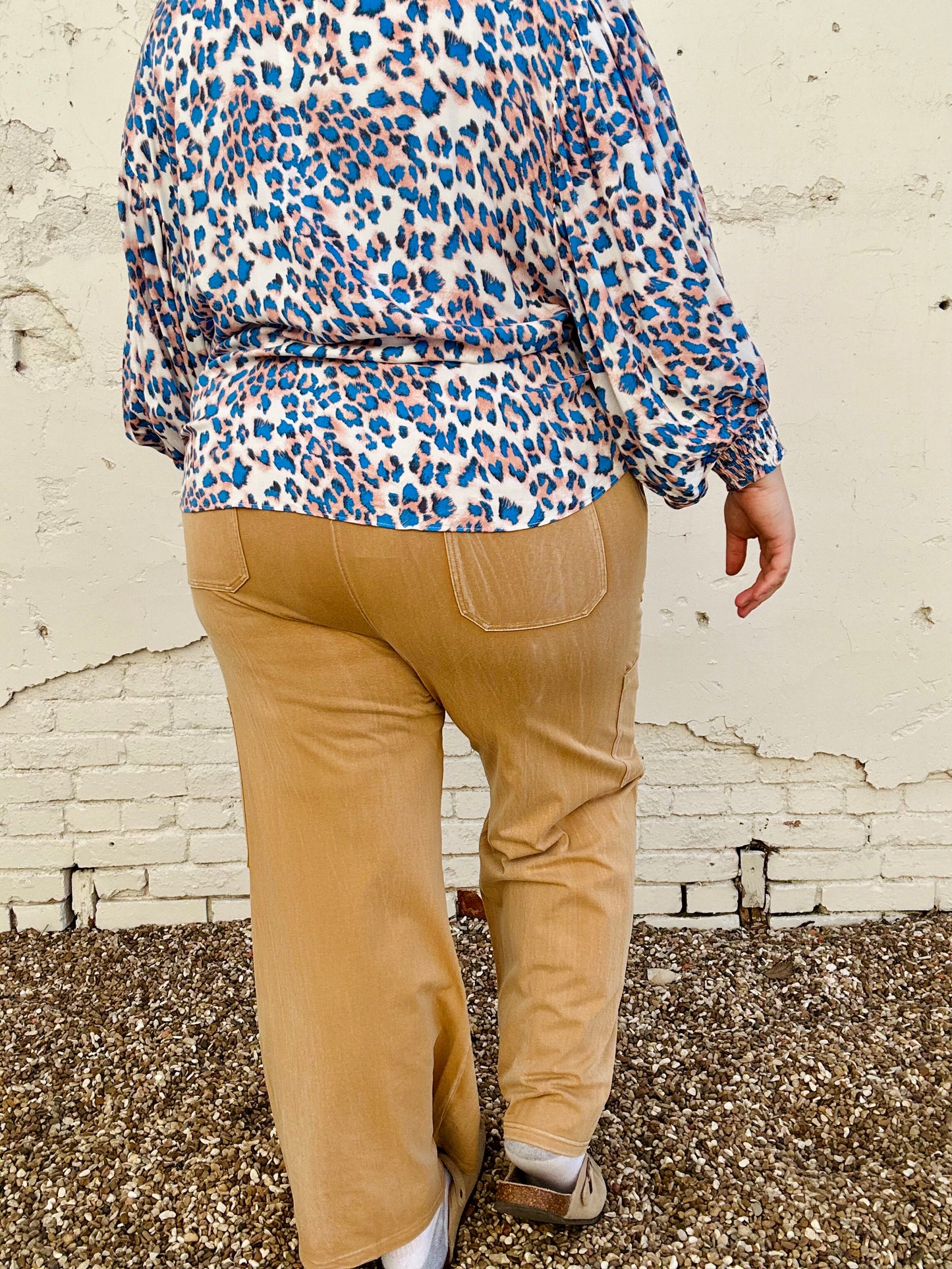 Wide Leg Knit Cargo Pants