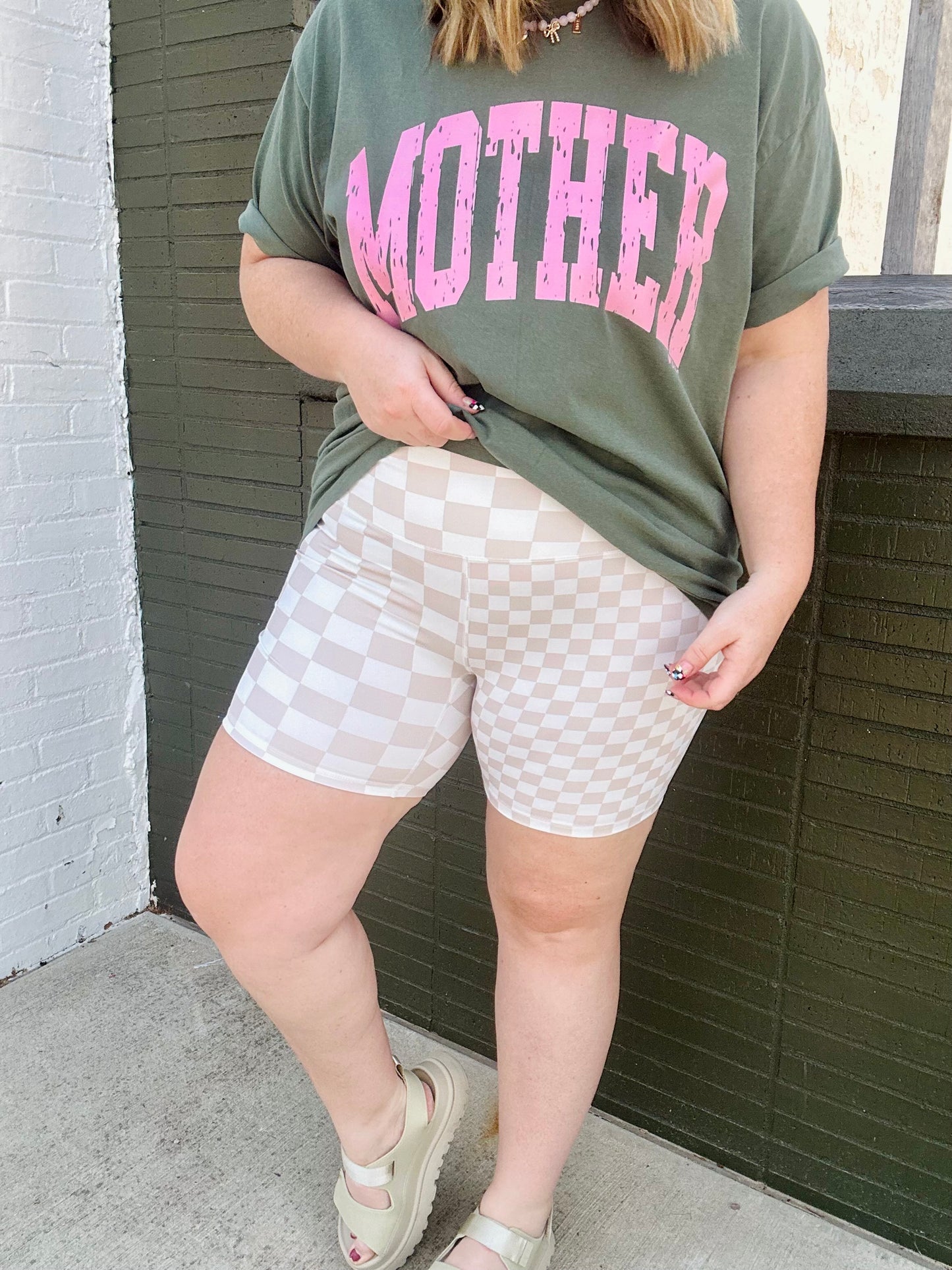 Checkered Dreams Biker Shorts (RESTOCK)
