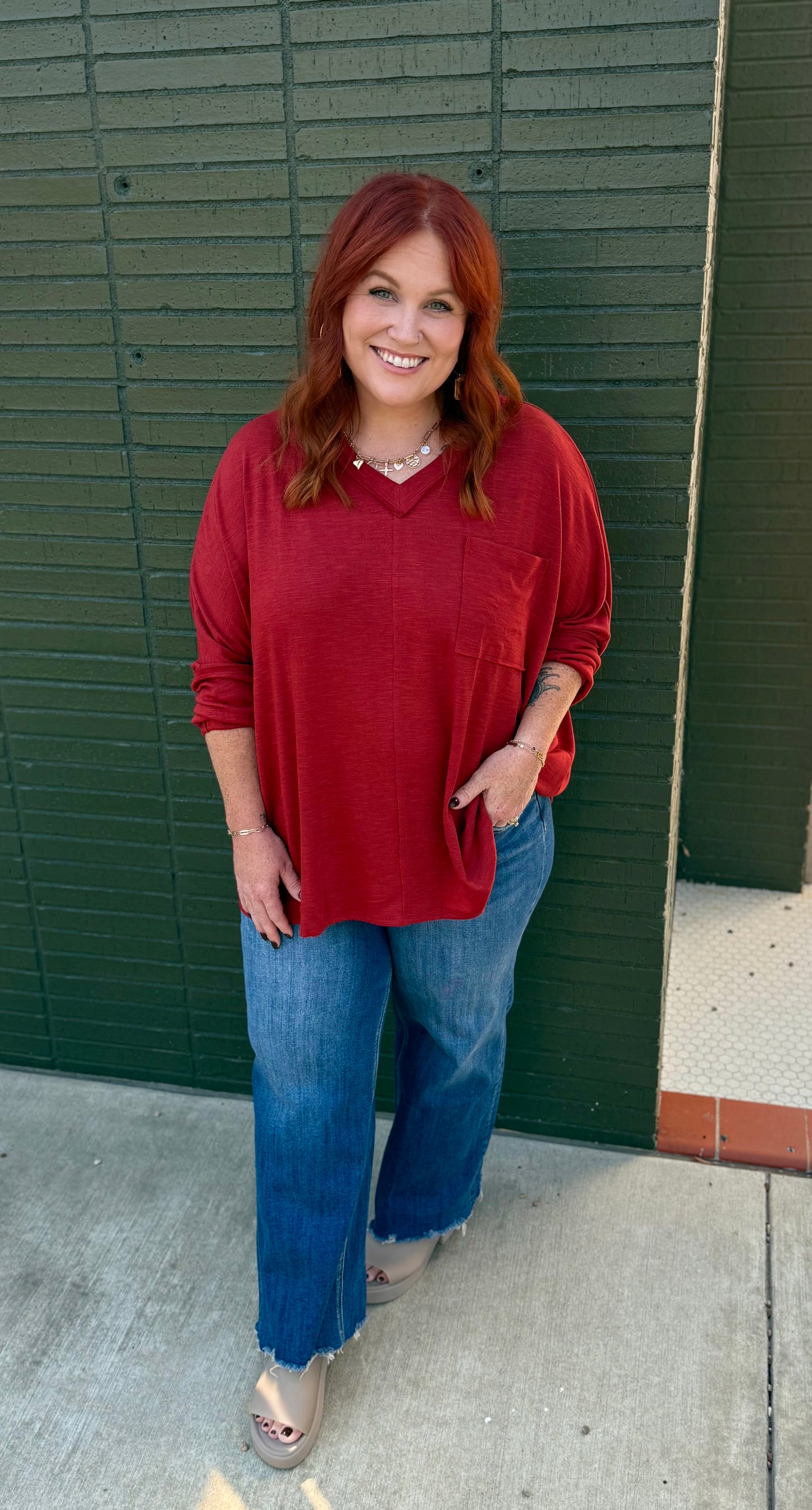 Soft Relaxed Draped Top