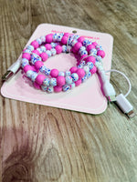 Bubble Gum Conffetti Beaded Universal Charger