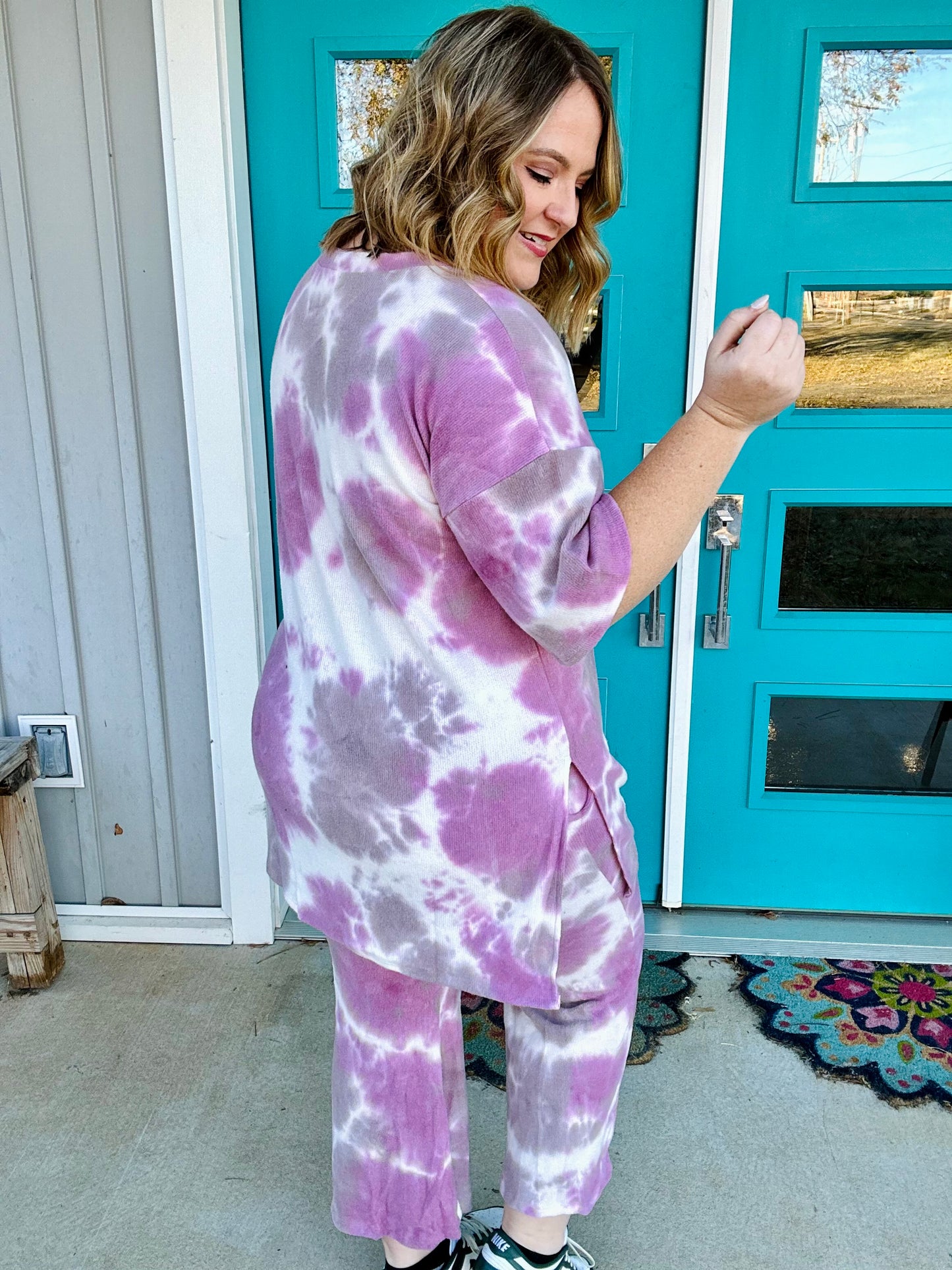 Kara Brushed Rib Tie Dye Set