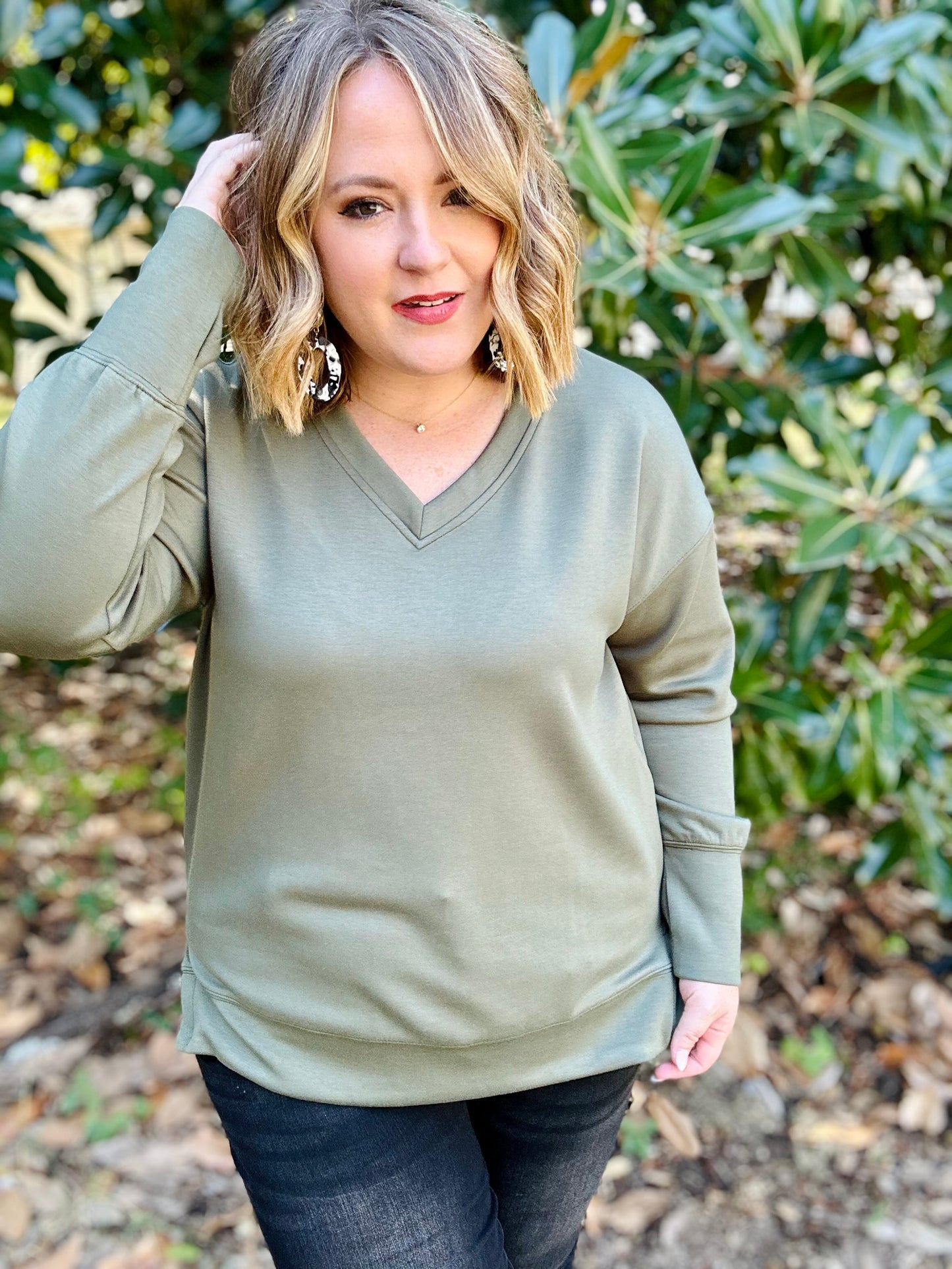 Shawna Olive Top